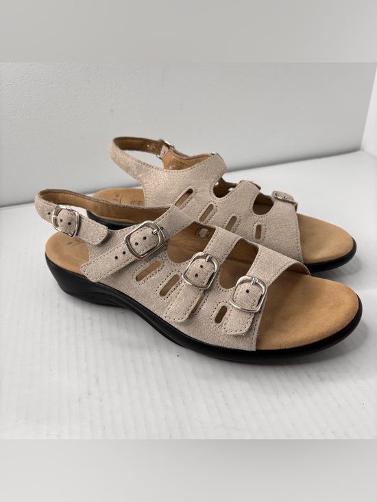 SAS Mystic Slingback Sandals Comfort Tripad Beige Leather Womens Sz 9 Narrow NEW main image 1